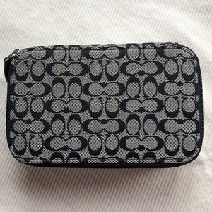 Coach Signature Travel Jewelry  Box Case